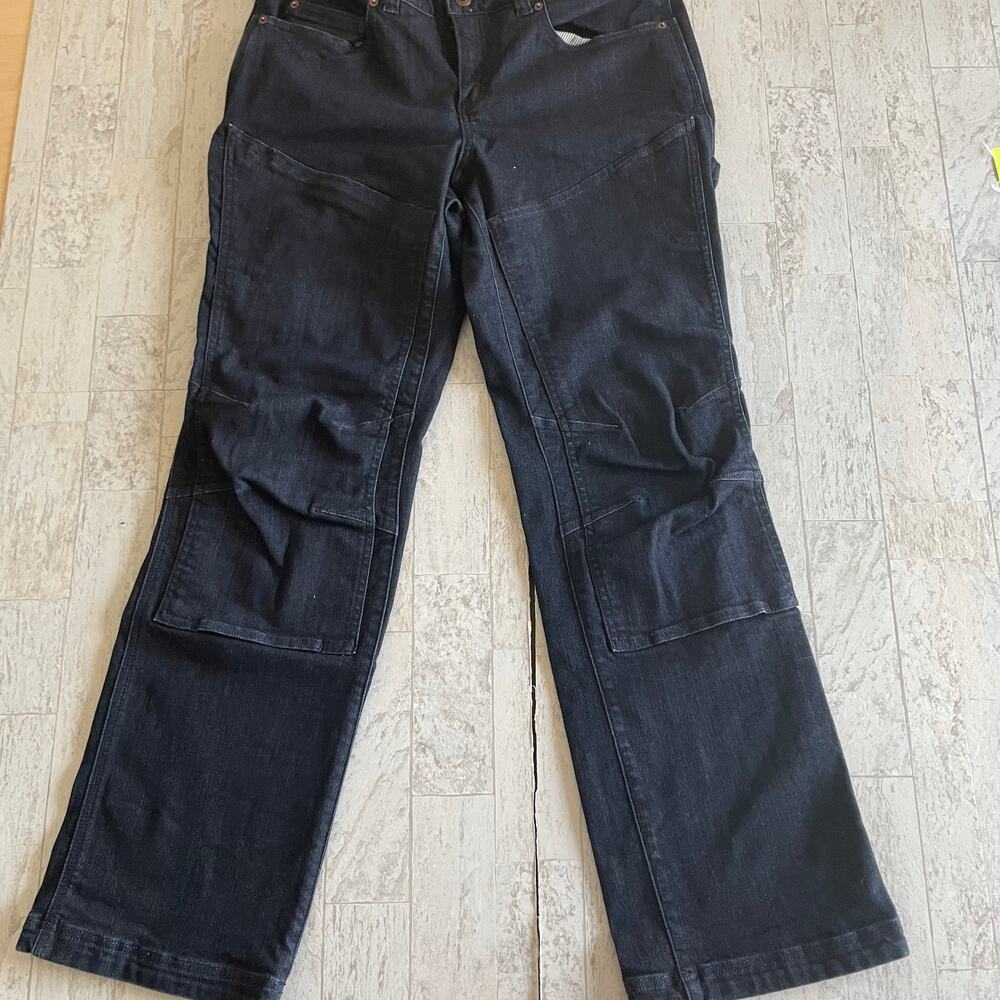 Duluth Trading Jeans Cargo Womens 12 Curvesetter Double Knee Work - Picture 2 of 10